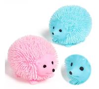 Fidget Jiggly Ball Hedgehog - Squishy Stress Ball Soft Fidget Ball 2pcs with Colorful Lights, Stress Anxiety Relief Squeeze Balls Fidget Toy Sensory Toy for Kids Adult, ADHD, OCD,Autism