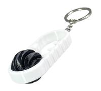 Fidget Key Chain | 3D Printed Double Spiral Decor | Fidget Keychains | for Classroom School Office Backpack Christmas Birthday Party Stocking Stuffers Prizes Souvenir