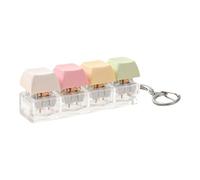 Fidget Keyboard - Anti-Stress Button for Fingers | Key Ring Toy with Silent Click | For Adults Boys Students Awards Class School Travel Work, Mechanical Feeling, Quality