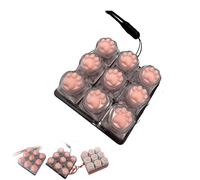 Fidget Keyboard Clicker, 9-Key Silent Cat Paw Keychain Toy for Anxiety Relief and Focus, Perfect for Office Desk as a Gift (Black) (Black)