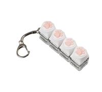 Fidget Keyboard, Keyboard Fidget Toy, Clicker Fidgets Toy, 4 Keys Finger Caps With Lamp Keychain, Stress Relief And Focus Enhancer, Built To Last For Adults Kids, Travel Home School Use