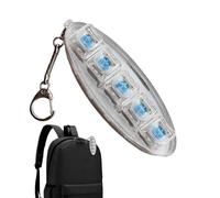 Fidget Keyboard Keychain, Dependable, 11.5x3.8cm, 5-Key Keyboard Keychain, Portable Relaxation Ornaments, Fade-Resistant Material, For Women Teens Friends Adults Home Travel