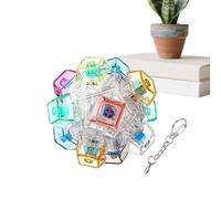 Fidget Keyboard | Portable Light Up Keychain | Clicky Fidget Toy | for Kids Adults Cell Phone Wallet Backpack Tote Suitcase Home Office Travel
