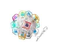 Fidget Keyboard | Portable Light Up Keychain | Funny Relaxing Clicky Toys | for Kids Adults Cell Phone Wallet Backpack Tote Suitcase Home Office Travel