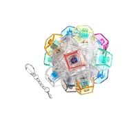 Fidget Keyboard | Realistic Portable Keychain Light Up | Funny Relaxing Clicky Toys | for Kids Adults Cell Phone Wallet Backpack Tote Suitcase Home Office Travel