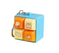 Fidget Keyboard to Relieve Stress,Keyboard Keychain with Four Square Grid,Key Ring for Playing with Fingers and Sound - for Boys Girls Backpacks Travel School Office