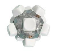 Fidget Keyboard Toy - 12 Keys Ball Shape Sensory Clicker | Touch Gadget with LED Light | Desk Stress Relief Game | Concentration Accessory | Christmas Gift Use Adults Lovers Work