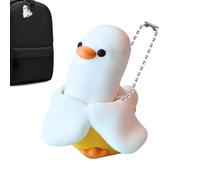 Fidget Keychain for Kids | Funny Banana Duck Bag Charm | Cartoon Fidget Keychain with Sound - for Adults Men Kids Students Backpack Purse Wallet Luggage Car Office School Birthday