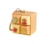 Fidget Keychain, Four Square Grids, Interactive Design Button Pendant, Heavy Duty Construction Tool, Toy Supply, Organizer for Girls Boys Luggage Bags