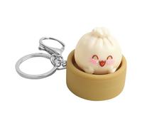 Fidget Keychain Toys, Cúte Bun Shape Design, 4x4x4cm, Dumpling Squishy, Dumpling Stress , Soft Squishy Texture, Ideal for Adults Kids