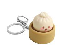 Fidget Keychain Toys, Cúte Bun Shape Design, 4x4x4cm, Dumpling Squishy, Dumpling Stress , Soft Squishy Texture, Ideal for Adults Kids