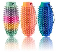 Fidget Keyring, Fidget Toys, 3 PCS Arc Pain Stim Fidget Toys Adults Stress Toy, Pain Stimming Fidgets Ideal for Stress Relief Office Killing Time, Novelty Gifts for Friends (Colorful Blue Orange)