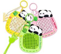 Fidget Keyring Set - 2-In-1 Magnetic Drawing Board & Puzzle Maze, Fun Steel Ball Drawing Board Keyring, Stress Relief Fidget Toy Keychain for Anxiety School Office Travel Gifts
