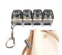 Fidget Keys - Portable Realistic Clicker Tools, Handheld Blue Accessories with Sturdy Metal Keychains, Stress Management Function, Ideal for Backpacks Kids Birthday