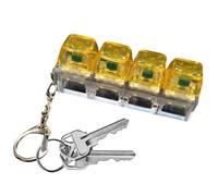 Fidget Keys - Portable Realistic Clicker Tools, Handheld Blue Accessories with Sturdy Metal Keychains, Stress Management Function, Ideal for Backpacks Kids Birthday