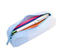 Fidget Pencil Box Gradient Color Rectangle Pencil Case Large Capacity Aesthetic Durable Zipper Pencil Case Travel Ready for School Boys Girls, B: Blue, Refer to description, Unisex