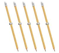 Fidget Pencil for Kids, 5 Pieces Fidget Threaded Pencils Sleeve with Sliding Nut | Calming Sensory Toys for Daily Thinking Adults Kids Boys Girls Students Kindergarten School Office