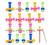 Fidget Pencil Toppers - 1.65 Inches Sensory Pen Caps, ABS Reusable Stress Relief Toys, 16 Piece Set Screw-On Finger Fidgets For Kids Teens Adults Enhances Focus Relaxation