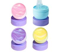 Fidget Putty, 4 Pieces Stretchy Fluid Sensory Toy, Sparkling Stretch Putty Set, Stress Relief and Sensory Play, For Adults, Boys, Girls, Teens, Desk, Classroom, Home, School, Creative Fun