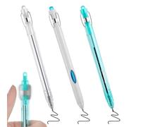 Fidget Retractable Gel Pens, 3-Pack with 0.5mm Black Ink, Stress Relief Smooth Quick Dry Fine Point, for Writing, Drawing, School, Office, Gifts