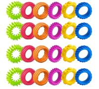 Fidget Ring,Fidget Toys for Anxiety, 24 Pack spinner Ring, for Kids , Anxiety Relief Fidget Toys for ADHD, Autism, OCD/ADD, Classroom Focus, Travel Stress Relief, Spiky Fidget Toy