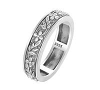 Fidget Ring Spinner 925 Sterling Silver Fidget Ring for Anxiety Filigree Rings Anxiety Spinner Rings for Men Women Valentine's Day Birthday Gift Sterling Silver, Sterling Silver