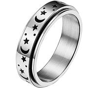 Fidget Rings For Women Anxiety, Vintage Spinner Ring Stainless