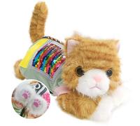Fidget Sensory Cat Blanket for Elderly with Dementia Fidget Blanket Sensory Activities and Gift for Senior with Alzheimer's Patients