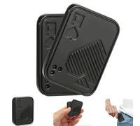 Fidget Slider for Adults,Metal Magnetic Fidget Toys for Stress Relief,Anxiety,ADHD,EDC Poker Push Card Cool Office Desk Magnet Toy Gift for Teen Friends, Husband, Father(A-A Black)