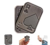 Fidget Slider for Adults,Metal Magnetic Fidget Toys for Stress Relief,Anxiety,ADHD,EDC Poker Push Card Cool Office Desk Magnet Toy Gift for Teen Friends, Husband, Father(A-A Sliver)
