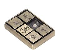 Fidget Slider Toy,5 Small Squares Crackling Metal Magnetic Slider Sensory Toys for Adults ADHD Autism Anxiety Stress Relief
