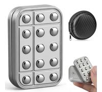 Fidget Slider Toy, Metal Magnetic Fidget Cliker Desk Poker Push Card for Adults, EDC Gadgets Stress Relief Desk Toys, Office Gadgets Haptic Coin Party Favor Birthday Gifts Classroom Prize for Teen