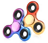 Fidget Spinner 2 Pack, Stress Reduction and Anxiety Relief Hand Spinner Ultra Stainless Steel Bearing, Best Autism Finger Spinner Party Favor Killing Time Toy(Rose Gold,Spider)