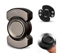 Fidget Spinner, 3-in-1 Silent Fidget Slider for Focus, Office and Classroom Sensory Focus Toy, Black