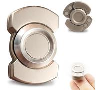 Fidget Spinner, 3-in-1 Silent Fidget Slider for Focus, Office and Classroom Sensory Focus Toy, Silver