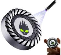 Fidget Spinner for Adults Teens- 3-in-1 Metal Stress Relief Toys with Silent Spinning, Magnetic Slider & Clicker, Office Desk Toy for Working Studying Waiting Breaks for Gift (Silver)