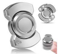 Fidget Spinner Toy for Adult, 3 in 1: Slider Clicker Spinner, Metal Magnetic Figette for Autism ADHD Autistic Quiet Desk Office Stress Anxiety Relief Items Classroom Cool Gadget Gift for Teen Boys Kid