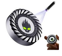 Fidget Spinner Toys for Adults Teens- 3-in-1 Metal Stress Relief Spinner with Silent Spinning, Slider & Clicker, EDC Office Desk Toy for Working Studying Waiting Breaks, Gift Party Favor (Sliver)
