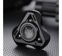 Fidget Spinner with Steel Beads, Luminous Metal Spinners Toys, Metal Fidget Spinner, Stainless Steel Heavy for Adults Men Anxiety, Quiet Bearing, Black