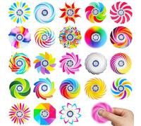 Fidget Spinners for Kids, 24 Pack 1.6 Inch Fidget Spinner Set Sensory Spinners for Stress Relief and Focus, Classroom Rewards, Party Favors, Travel Toys, Helps Relieve Stress and Improve Focus