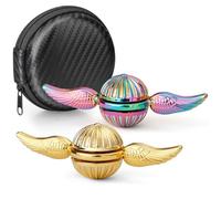 Fidget Spinners Metal Fingertip Gyro Sensory Toys Finger Hand Spinner Desk Gadget Spinning Top Focus Toy Birthday Gift Party Favor for Kids Adults (2PCS)