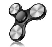 Fidget Spinners Toy, High-Speed Metal Bearing Toy with 4-8 Minute Spin Time, Stress Relief for ADHD Anxiety, EDC Finger Toy for Kids & Adults(Black)