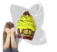 Fidget Squeeze Toy,Silicone Stress Relief Enrichment Game - Ice Cream Shape Silicone Pinch Toy - for Kids Adults Students Indoor Classroom Workplace Travel Home Stocking Stuffer Birthday Easter Basket