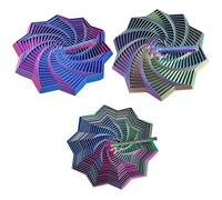 Fidget Star, 3D Star Fidget Toy for Stress Relief and Focus Enhancement, Three Color Options Including Red Blue and Purple Gold Blue, 3D Printed Fidgets for Office and Classroom Use