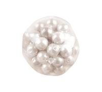 Fidget Stress Ball - 8cm Squeeze Toy | Glazed Pearl Pressure Globe, Slow Rebound Sensory Beads For Focus Improvement And Quiet Hand Exercise For Adults And Kids