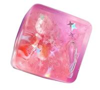 Fidget Stress Cube - Toy, Soft Rising Squeeze with Gentle Grip Comfort, Sensory Hand Toy with Seashell Texture Pattern, Desk Fidget Accessory Mini Size