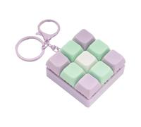 Fidget Toy - 9 In 1 Keyboard Button Set, Detachable Mechanical Keycap Clicker with Multi Tactile Feedback Sound Experience, Finger Tap Stress Relief Function, Ideal for School Workplace Home Tr