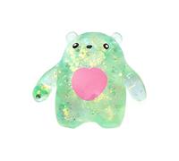 Fidget Toy - Clear Bear Sensory Squeeze Toy, Stretchy Transparent Gel Filled Stress Reliever with Cute Animal Design, Hand Relaxation Pressure Function, Ideal for Adults Students Workplace Travel Play