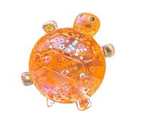 Fidget Toy - Glitter Turtle Stress Reliever, Soft Sensory Squeeze Animal Figure with Fill Texture Comfort Design, Calming Hand Activity Function, Ideal for Classroom Home Trave