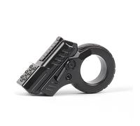 Fidget Toy Gun,Stainless Steel Adult Fidgety Anxiety Sufferers Stress Relief Fidget Slider Gun,Metal Fidget Toy for Anxiety and ADHD (Black)